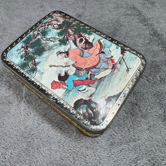 Vintage Ming Kung Cake Hung To Yuen Co Hong Kong Collector Tin 1980s Almond Cake - Picture 7 of 7